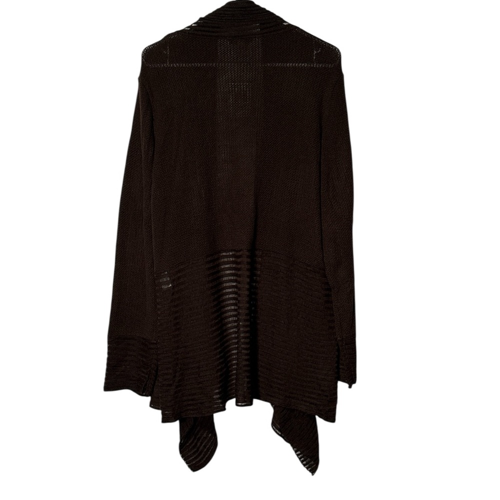 Carolyn Taylor Brown Cardigan Sweater Lightweight Knit - Picture 2 of 9